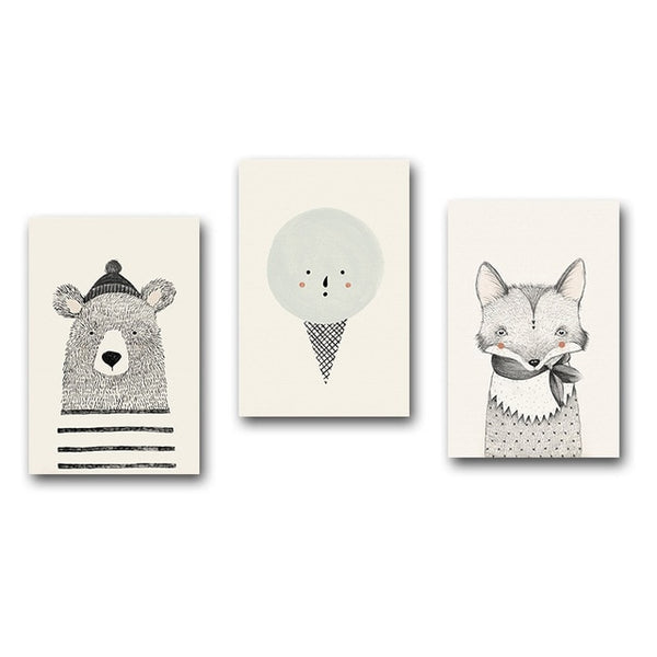 Toile Animaux Cartoon