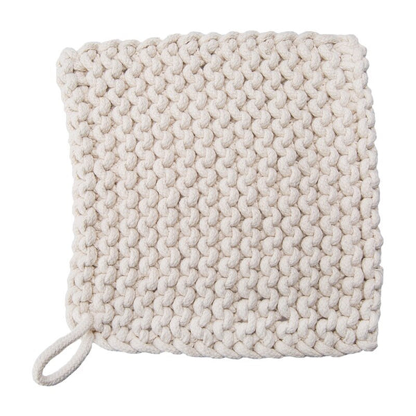 DUNXDECO Table Placemat Coffee Cup Pad Mat Cotton Thread Pot Holder Rustic Natural Simple Home Decoration