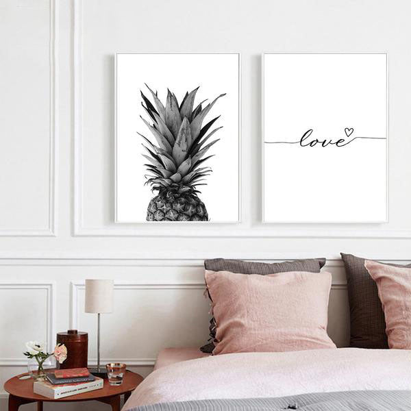 Toile Ananas Citation Love