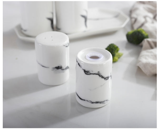 Ceramic Salt And Pepper Oil Bottle Set Porcelain Olive Soy Seasoning Oil Vinegar Bottles wedding favors Kitchen Cooking Tools