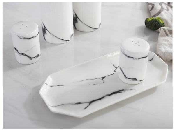 Ceramic Salt And Pepper Oil Bottle Set Porcelain Olive Soy Seasoning Oil Vinegar Bottles wedding favors Kitchen Cooking Tools