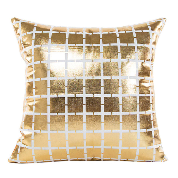 Gajjar Pillow Gold Foil Printing Pillow Waist Throw geometric Dropshipping inflatable neck pillow for travel 45x45cm