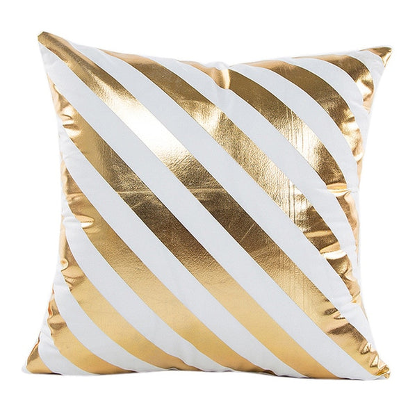 Gajjar Pillow Gold Foil Printing Pillow Waist Throw geometric Dropshipping inflatable neck pillow for travel 45x45cm