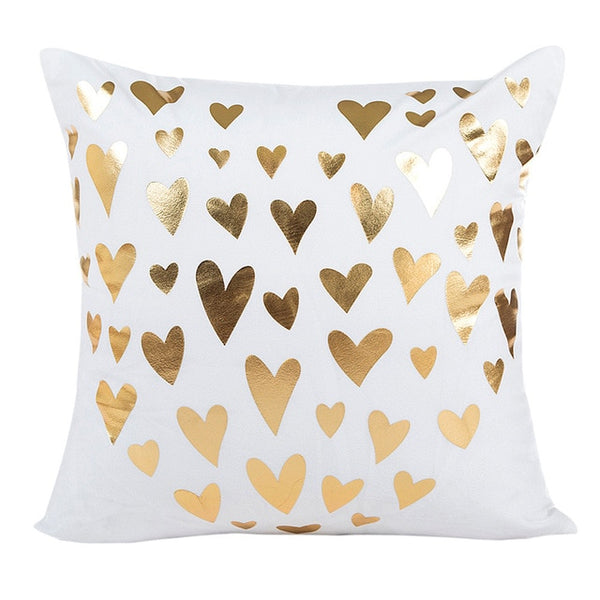 Gajjar Pillow 45*45 Gold Foil Printing Pillowcases geometric Waist Throw Dropshipping inflatable neck pillow for travel