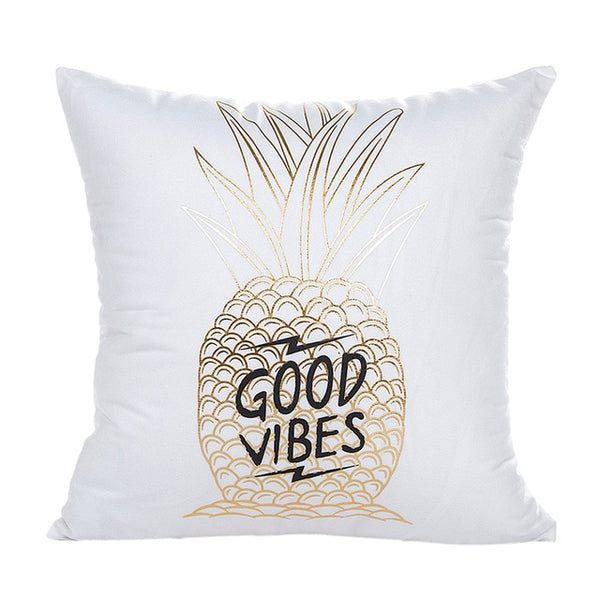 Gajjar Pillow 45*45 Gold Foil Printing Pillowcases geometric Waist Throw Dropshipping inflatable neck pillow for travel