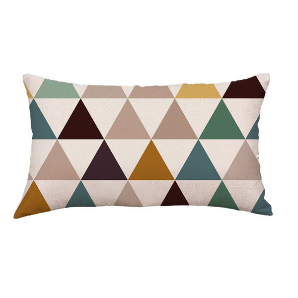 Gajjar Pillow Cotton Removable Washable Geometric Lines Festival Pillow inflatable neck pillow for travel