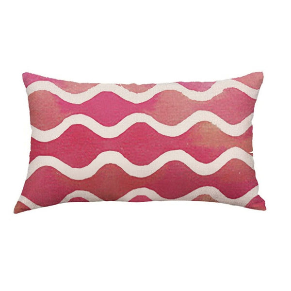 Gajjar Pillow Cotton Removable Washable Geometric Lines Festival Pillow inflatable neck pillow for travel