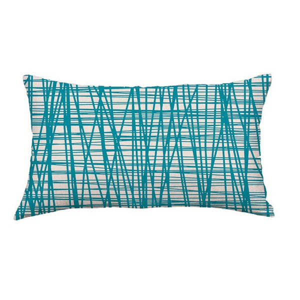 Gajjar Pillow Cotton Removable Washable Geometric Lines Bed geometric Festival Pillow inflatable neck for travel
