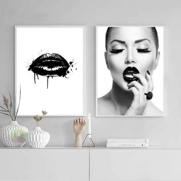 Toile Mode Vogue Lips