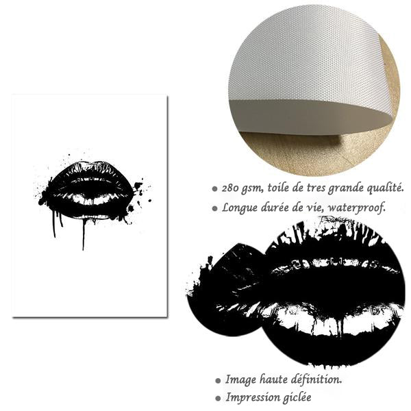 Toile Mode Vogue Lips