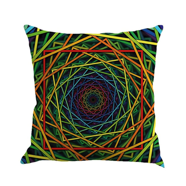 Gajjar Pillow 45*45 Geometry Painting Linen Throw Pillow decorative pillows print Dropshipping