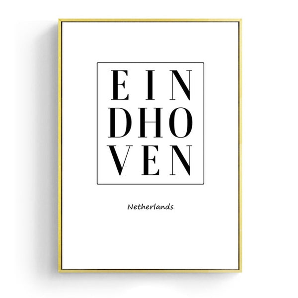 Scandinavia Coastal Wall Art Canvas Poster Print EINDHOVEN Netherlands Nordic Decoration Painting Decorative Picture