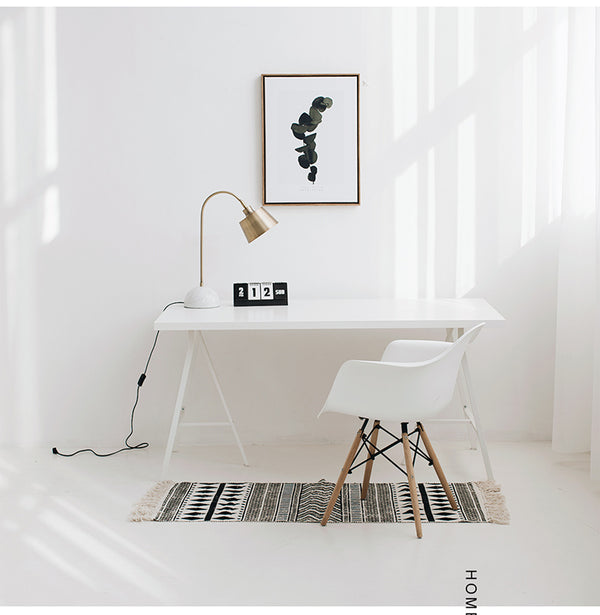 Kilim black white 100% cotton Living room Carpet geometric Indian Rug stripe Modern Mat contemporary design Bohemia Nordic style