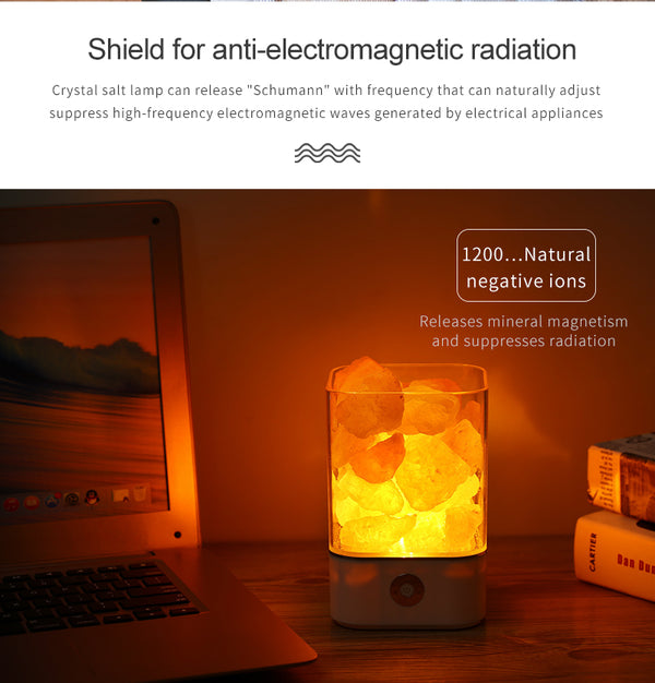 USB Crystal Light natural himalayan salt lamp led Lamp Air Purifier Mood Creator Indoor warm light table lamp bedroom lava lamp