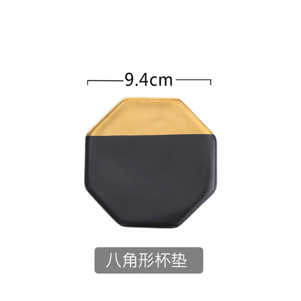 Pink Marble Ceramic Placemat Coaster Mats Pads for Cup Wine Drink Coffee Mug Table Decoration Accessories Marble Decor