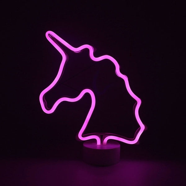 2018 New Red Lighting Flamingo Neon Decoration Table Lamp Romantic LED Lighting Interior Bedroom Festival Club Wedding ZQ-NH310