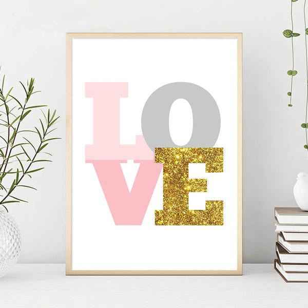 Rainbow Unicorn Poster Print Baby Nursery Wall Art Canvas Painting Cute Nordic Decoration Picture Children Kids Bedroom Decor