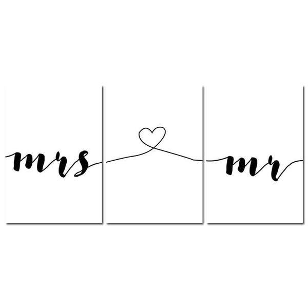 Toile Mrs Love Mr