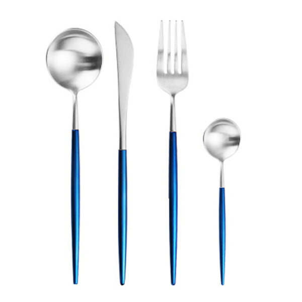 Rose Gold Tableware Set Stainless Steel Cutlery Set Western Food Tableware Luxury Fork Teaspoon Knife Cutlery Set Drop shipping