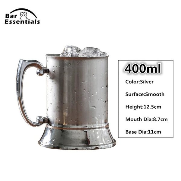 1 Piece 550ml Perfect Hammered Moscow Mule Mug Drum- Copper Plated Beer Cup Coffee Cup Stainless Steel-Copper Plated Cup