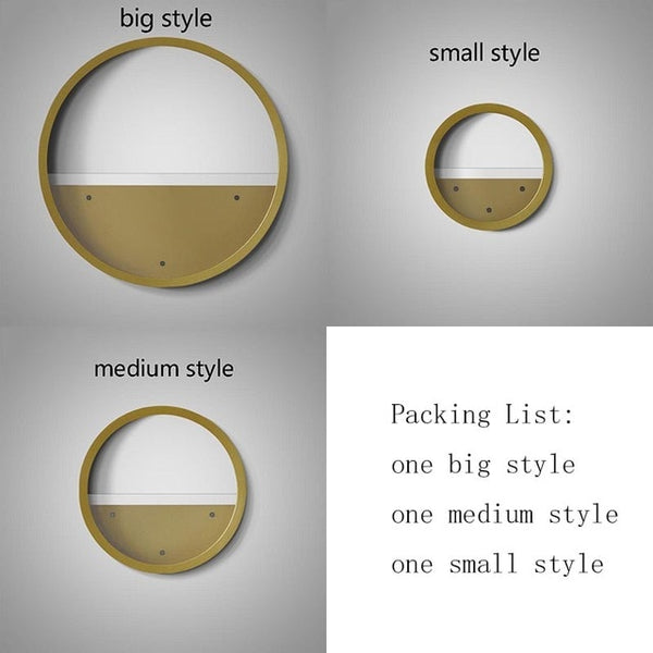 Nordic brief Round Iron Succulent Plant Wall Vase Glass Potted Flower Pot Ornaments Pendant Wall Decor Hanging Planter Flowerpot