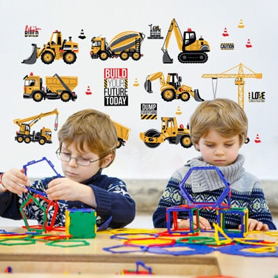 3D Cartoon Wall Stickers for Kids Rooms Boys Rooms Bedroom Decor Broken Wall Stickers Wall Decals Home Decoration Accessories