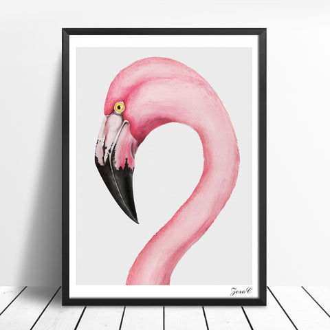 Nordic Flamingo Minimalist Canvas Art Print Poster, Quotes Wall Paintings for Living Room Decor Pineapple Home Decoration