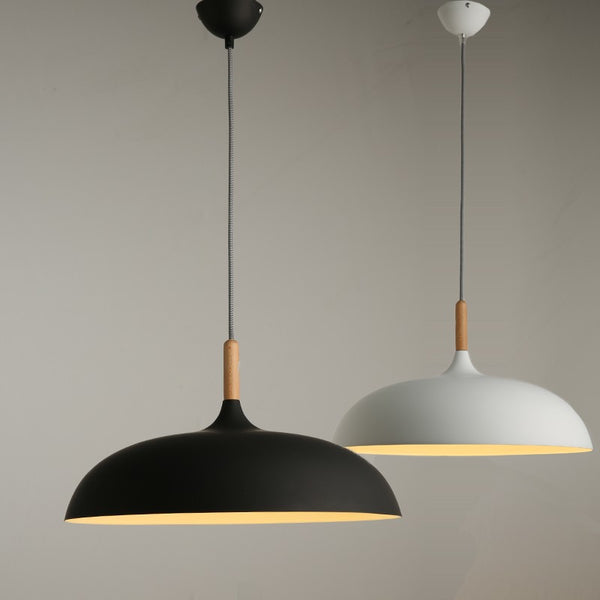 Minimalist Modern Pendant Lamps E27 Wood & Aluminum Lampshade Hanging & Pendant Lights 110V 220v for Art Fashion Decor Luminaire