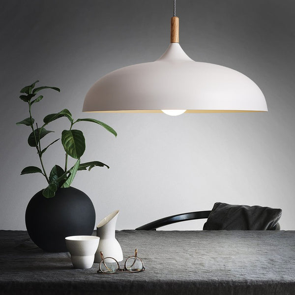 Minimalist Modern Pendant Lamps E27 Wood & Aluminum Lampshade Hanging & Pendant Lights 110V 220v for Art Fashion Decor Luminaire