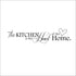 New Kitchen is Heart of the Home Letter Pattern Wall Sticker PVC Removable Home Decor DIY wall art MURAL