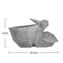 DUNXDECO 1PC Modern Grey Geometric Space Art Pelican Squirrel Resin Multifunction Succulent Flower Pots Garden Decor Display