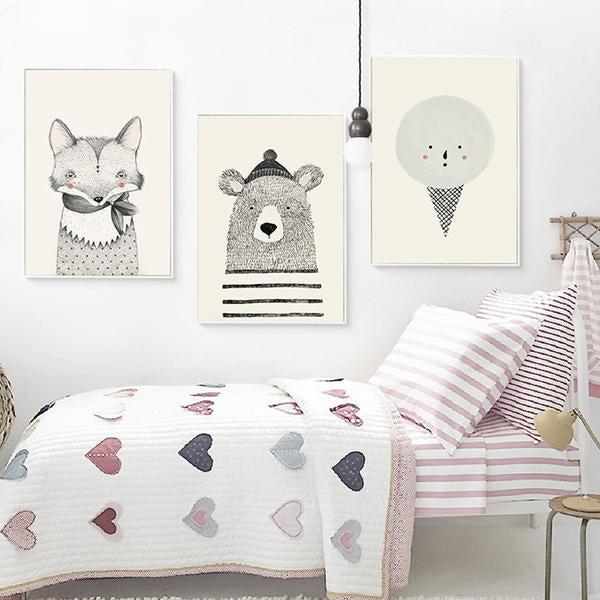 Toile Animaux Cartoon