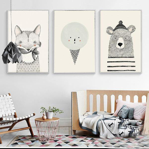 Toile Animaux Cartoon