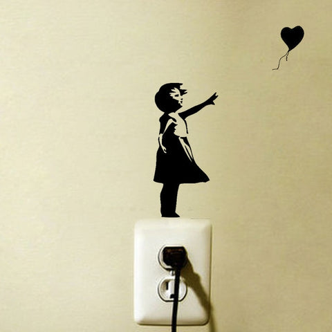 Banksy Theres Always Hope Fashion Bedroom Decor Decal Vinyl Switch Sticker 6SS0073