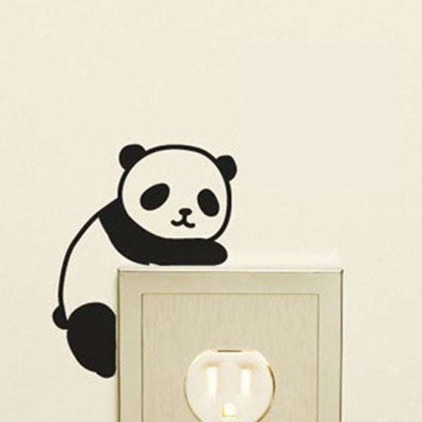 Quote New Cute Panda Wall Stickers Light Switch Decals Home Art Vinyl 3SS0042