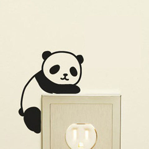 Quote New Cute Panda Wall Stickers Light Switch Decals Home Art Vinyl 3SS0042