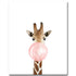 Toile Moderne Animaux Chewing-gum Rose