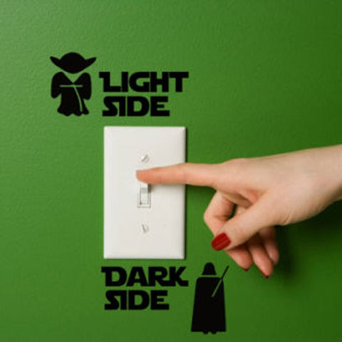 Light Star Wars Dark Side Viny Classic Switch Sticker Wall Stickers 1SS0002