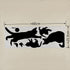 1 Set/Pack New Arrived Cat play Butterflies Wall Sticker Removable Decoration Decals for Bedroom Kitchen Living Room Walls