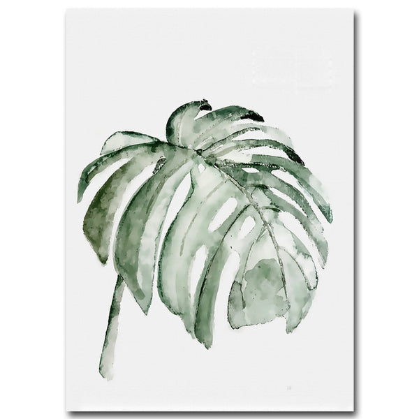Toile Plante Verte Minimaliste