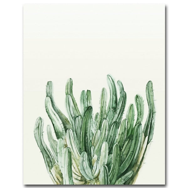 Toile Plante Verte Minimaliste