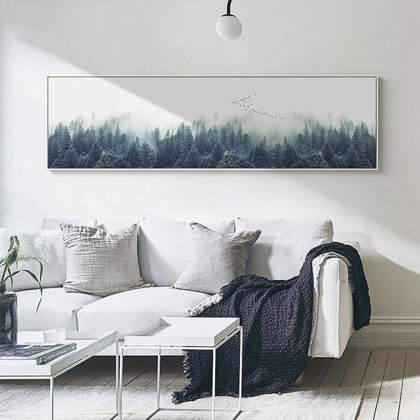 Toile Paysage Foret Brumeuse