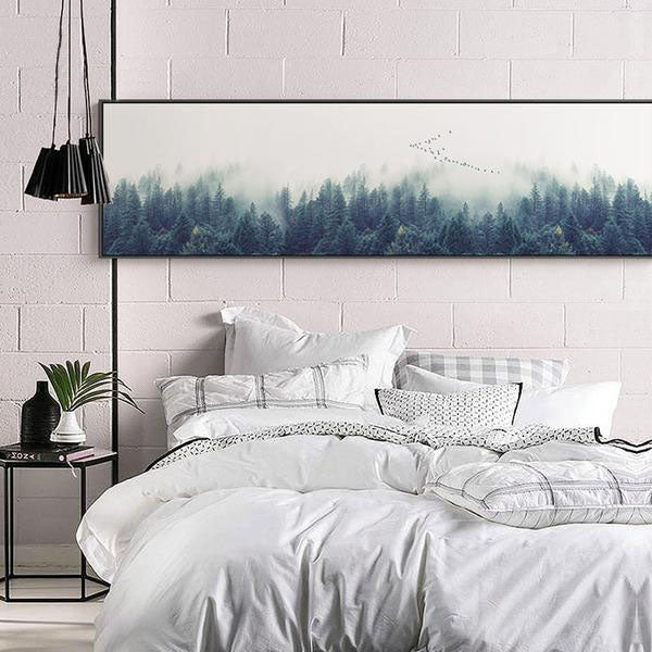 Toile Paysage Foret Brumeuse