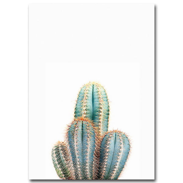 Sea Sunset Motivational Poster Quote Print Nodic Style Wall Art Canvas Painting Cactus Picture Room Decoration Modern Home Decor