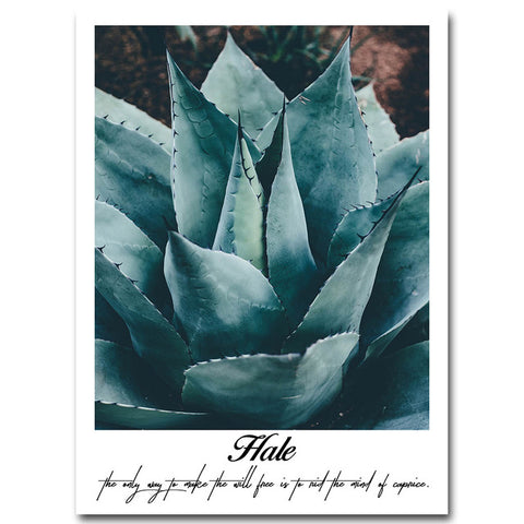 Nordic Style Flower Plant Motivational Poster Quote Wall Art Canvas Print Minimalist Painting Decorative Picture Home Decor
