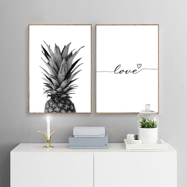 Toile Ananas Citation Love