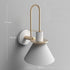 New Nordic wall lamp Bedside lamp Bedroom Modern living room Walkway Staircase Simple iron belt wall lamp LED lamp