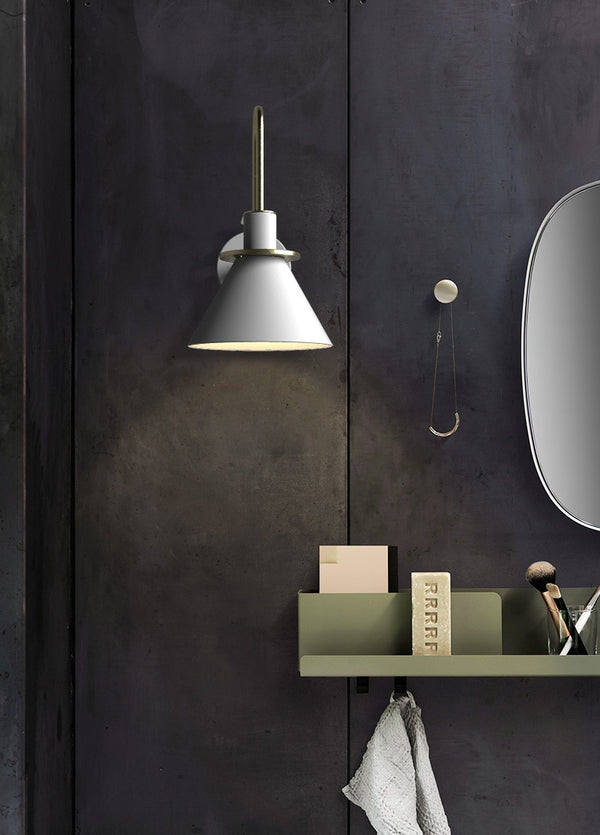 New Nordic wall lamp Bedside lamp Bedroom Modern living room Walkway Staircase Simple iron belt wall lamp LED lamp