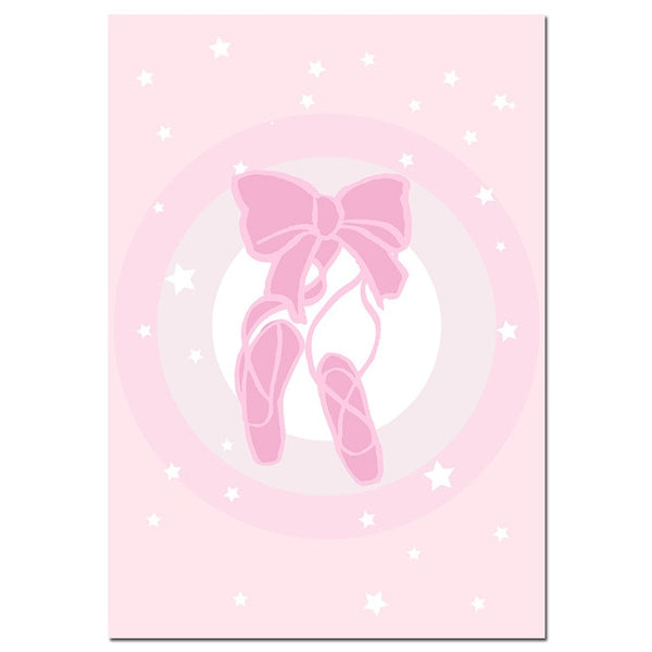 NICOLESHENTING Baby Birth Stats Custom Poster Cartoon Pink Nursery Canvas Art Print Painting Wall Picture Girls Room Decoration