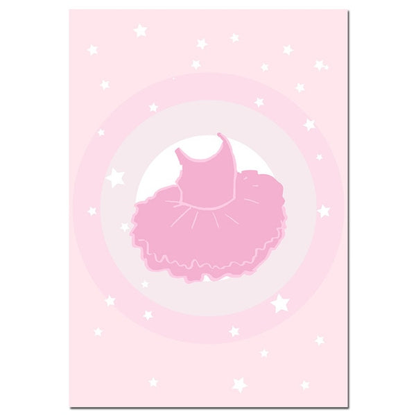 NICOLESHENTING Baby Birth Stats Custom Poster Cartoon Pink Nursery Canvas Art Print Painting Wall Picture Girls Room Decoration
